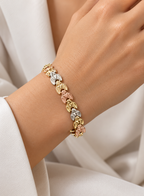 Pulsera tricolor brillante